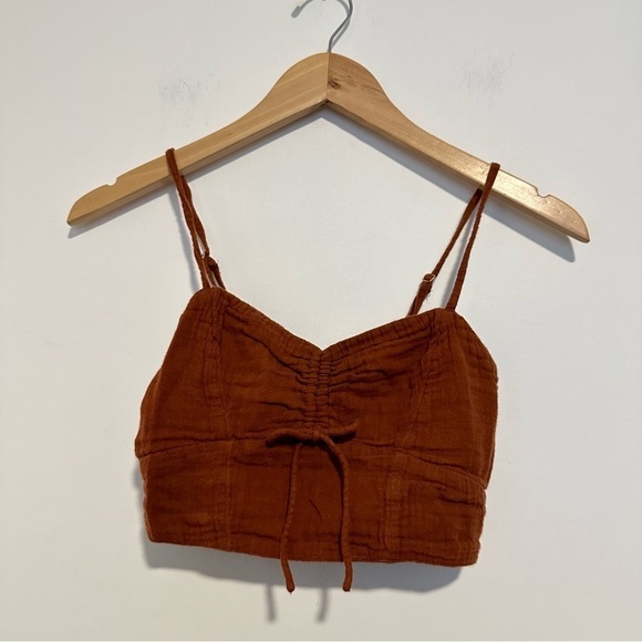 L*Space x Revolve Carrie Brown sweetheart neckline smocked back tank top - Picture 3 of 7